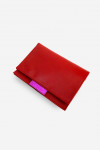 LEATHER WALLET - CLAIR - RED