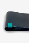 LEATHER WALLET NAVY - BLUE